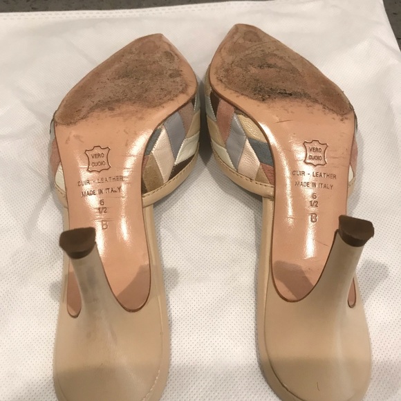 Vintage Bruno Magli Kitten Heel Mules - Picture 4 of 4